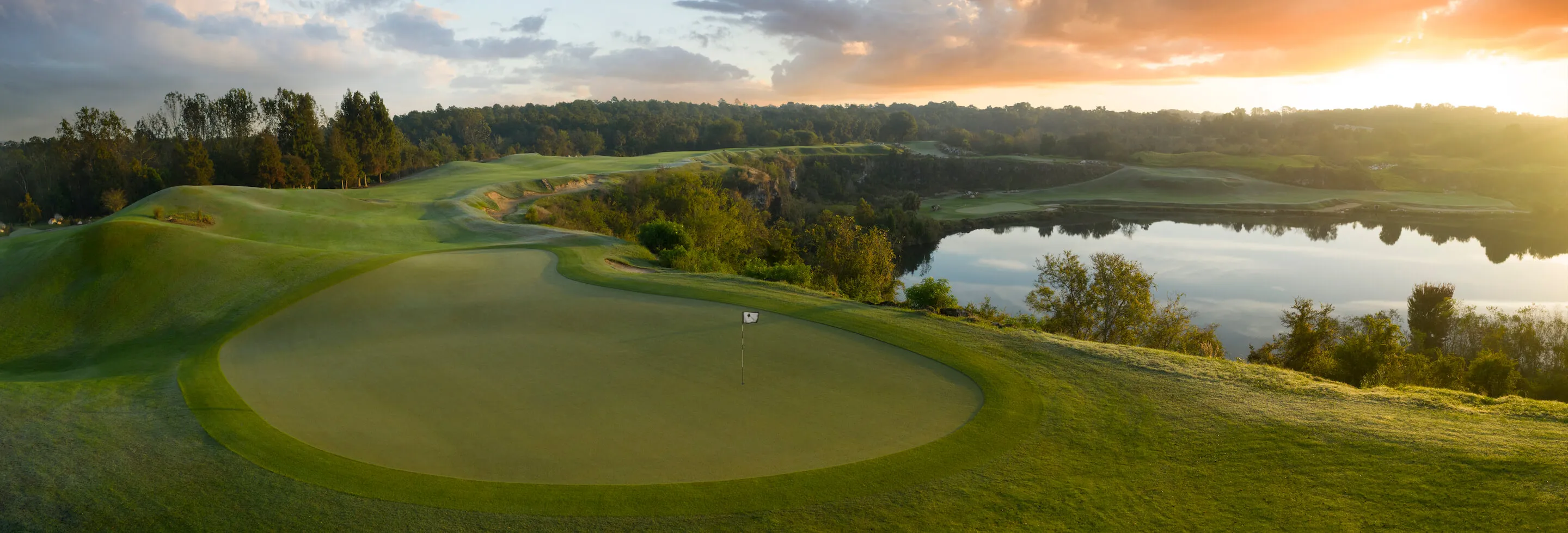 Aerial view of Black Diamond Ranch championship course
