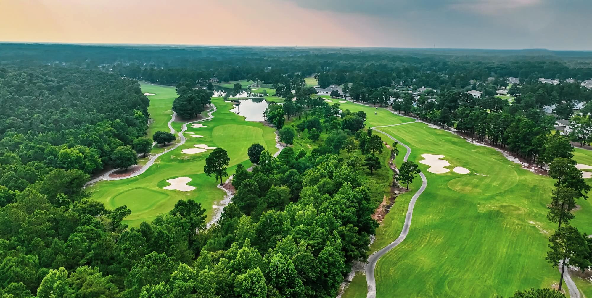 Aerial View of Magnolia Greens North Carolina Championship Course