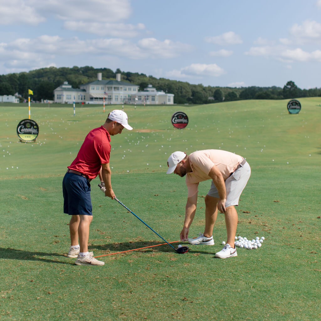 On-course coaching at a Top Tier Golf school