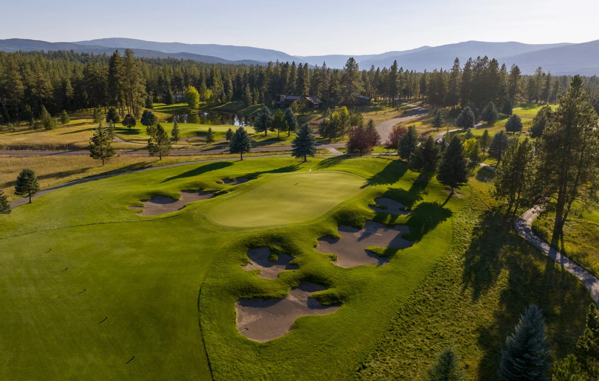Aerial view of Wilderness Club Montana