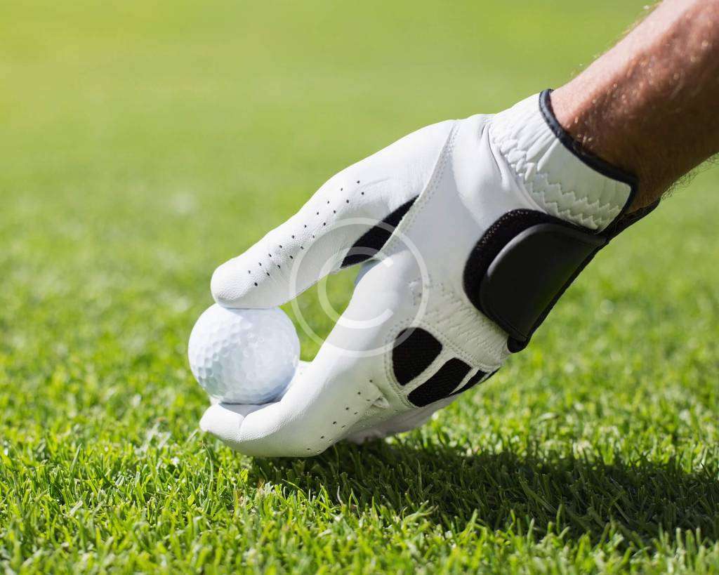 Choosing the right golf equipment with a copyright logo.