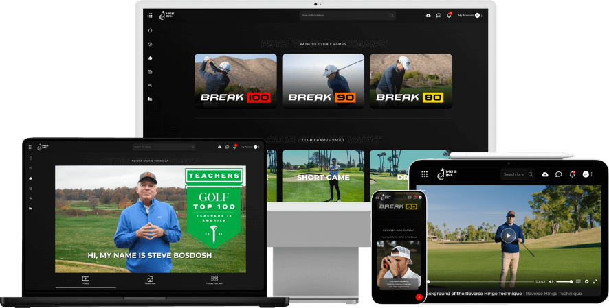 Graphic representation of the exclusive golf members area, offering access to premium content and benefits.